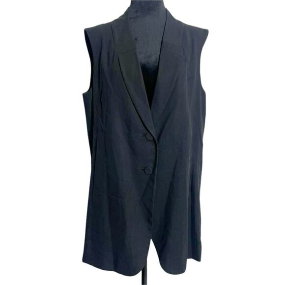 Chloe Size 36 US SmallTop Vest Black Career Classy Elegant